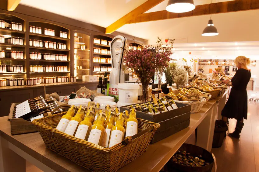 Shop interior of Beerenberg showing a range of preserves and products